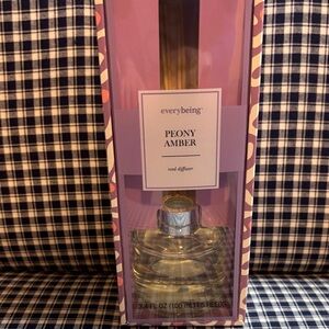 Peony Amber Reed Diffuser - Clear